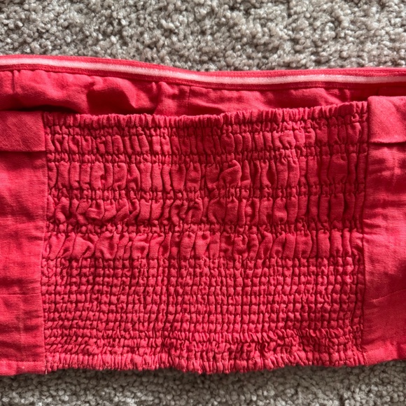 Anthropologie Maeve Red Crop Top - Picture 5 of 6